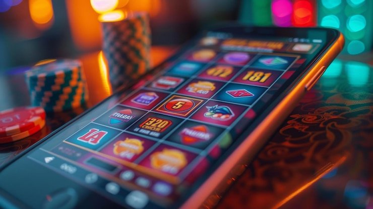 Detail simbol serigala emas dan bonus fitur dalam permainan Wolf Gold
